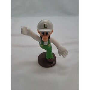 McDonald's Super Mario Luigi Fireball Tosser Happy Meal Toy #7 Cake Topper PVC